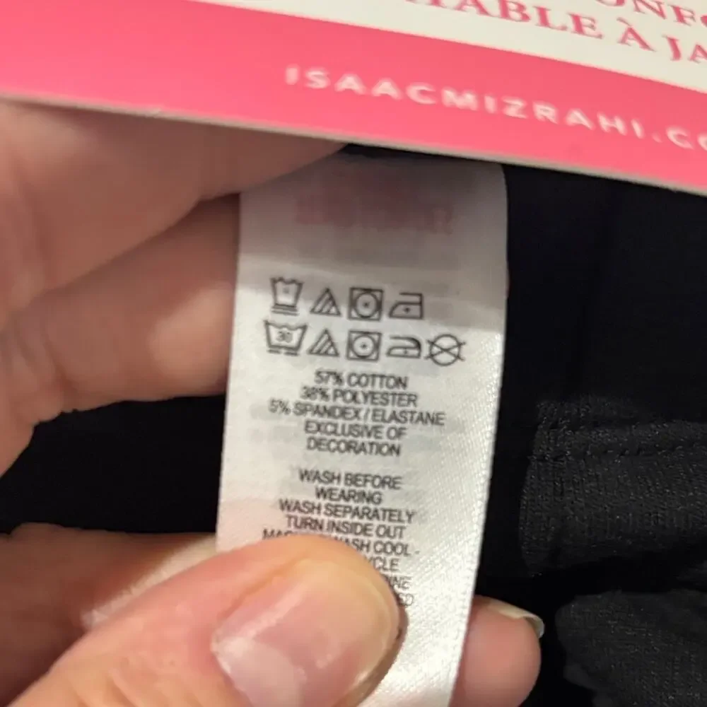 Isaac Mizrahi Black Leggings 7/8 M cozy lining fleece 1 flare 1 straight nwt
